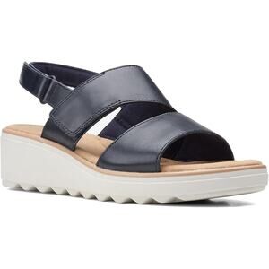 Clarks Womens Jillian Pearl Comfort Wedge Slingback Strappy Sandals size 8.5